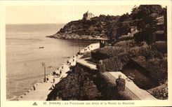 CPA Dinard La promenade des Ailies et la Pointe du Moulinet