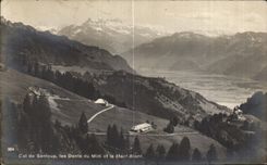 Collar de CPA de los dientes de Sonloup del sur y de Mont Blanc