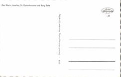 CPA Der Rhein Loreley St Goarshavsen Und Burg Katz