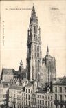 CPA la flecha de la catedral de Amberes
