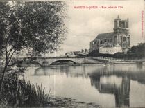 CPA Mantes la Jolie Vue prise de I lle