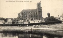 CPA Mantes La Jolie La rue du Quai Fayol