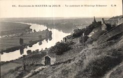 CPA Environs de Mantes la Jolie Vue exterieure de I Ermilage St Sauveur