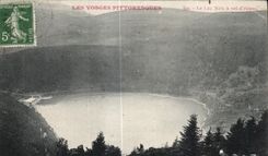 CPA Les Vosges Pittoresques Le Lac Noir a vol d oiseau
