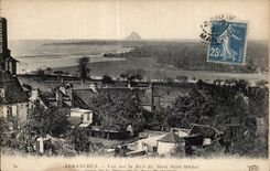 CPA Avranches visto en la bahia del Saint Michel de Mont ocurrida de amargo