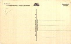 CPA Cancale Covered way Rock of Cancale