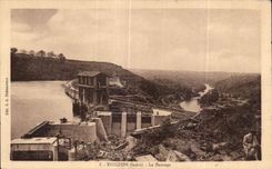 CPA Eguzon (Indre) Le Barrage