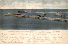 CPA the Steamer leaving for Dover Ostend