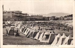 CPA La Cote Basque Saint Jean De Luz Panorama dde la Plage