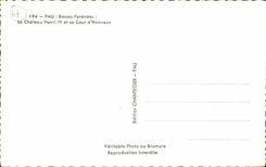 CPA Pau (the Low Pyrenees) the Castle Henri IV and his Court Honor