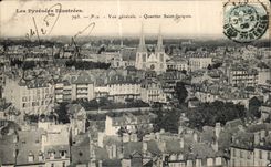 CPA the Illustrated Pyrenees Pau View District St Jacques