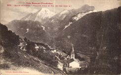 CPA the Low Pyrenees Good Water Village Village aas and the peak of GEr