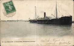CPA Pallice Before Steamer Port in Departure Boat Steamer