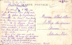 CPA la suspension del puente la rancia con el santo portuario Huberto