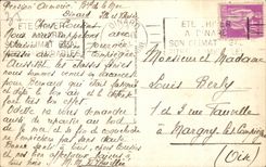 CPA Dinard Les palmiers au fond St Malo a droite le Brittany