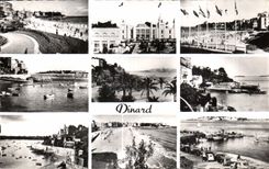 CPA Dinard Descente Le Casino La Plage a la Plage