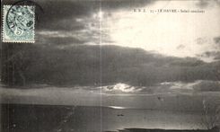 CPA Le Havre Soleil couchant
