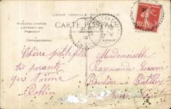 CPA Fantaisie Heureuse Fete