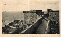 CPA Saint Malo Les Remparts La Tour Bidouane