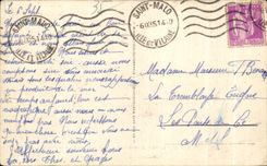 El santo Malo de CPA la puerta St Vincent y el Vur se escuda tomado del casino