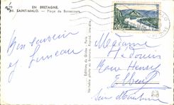 Playa de Malo del santo de CPA de Bonsecours