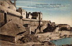 El santo Malo de CPA detalla Rempars y Porte de los escombros de Vauverts de los terraplenes y de los campeones de Vauverts del campo