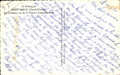 Santo Malo de CPA el castillo visto de la playa Chateaubriant