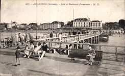 CPA Arcachon Jetee et boulevard Promenade