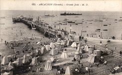 CPA Arcachon Grande jetee 