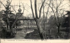 CPA Toulouse el quiosco redondo grande de la musica