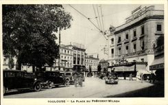 CPSM Toulouse el lugar de presidente Wilson