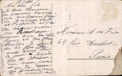 CPA Fantaisie Fleurs Hirondelles Muguet