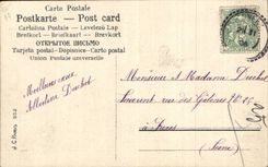 CPA Fantaisie Fleurs Roses Porte bonheur