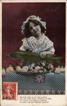CPA Fantaisie Enfant 1er avril Poisson Easter Paques