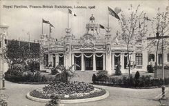 CPA Great Britain London Royal house Free British exhibition London 1908