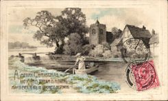 CPA Great Britain A merry Christmas