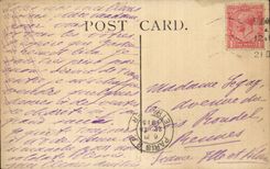 CPA London Custom House from To rivet Boats