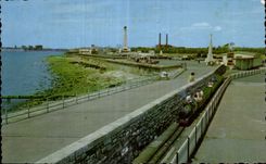 CPA Clarence desfila Rly conmemorativo y miniatura Southsea de la guerra naval