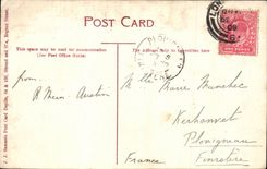 England - England - Wishing you has Merry Christmas - Mansion House - London - CPA