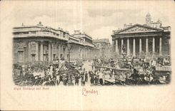 England - England - Royal Exchange and Bank - London - CPA