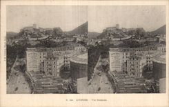 Carte Stereoscopique - Lourdes - Ve Generale - CPA 