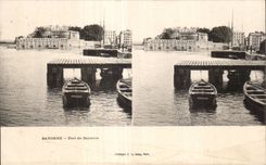 Carte Stereoscopique - Le Port de Bayonne - CPA 
