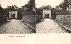 Carte Stereoscopique - Bayonne - Porte de Mauserolle - CPA 