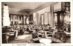 CPA Normandy Boat the Large Living room Steamer