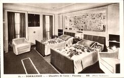 CPA Boat Normandy Room of Luxury Fecamp Br Steamer