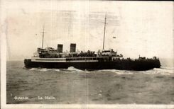 CPA Bateau Ostende La Malle