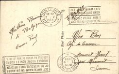 CPA Bateau Ostende La Malle
