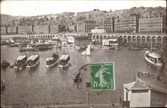CPA Boat Algiers Algeria Seen from of the bastions of admiralty