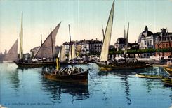 CPA Boat In the Swiss wearing of Geneva