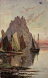 CPA Bateau Barques de peche 